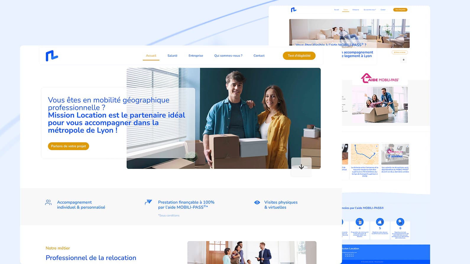 Création de site web par un web designer à Lyon